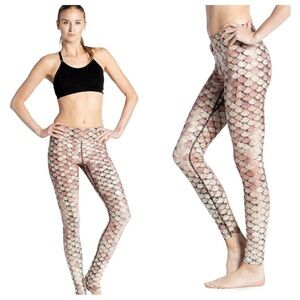 Eagle Rock Werkshop Gold Scales Full Length Triathlon Leggings